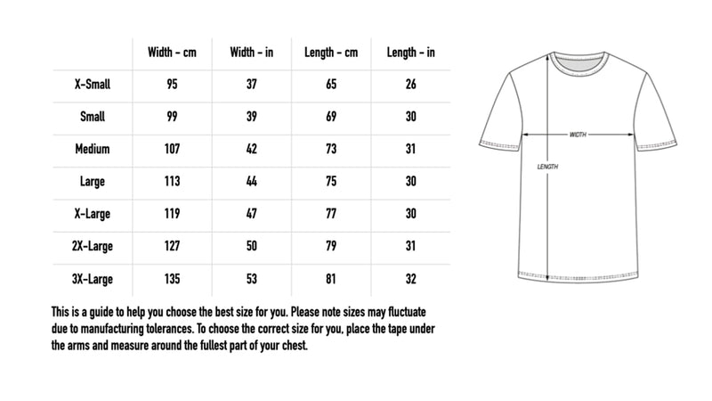 Size chart for + Ylva + T-Shirt - White